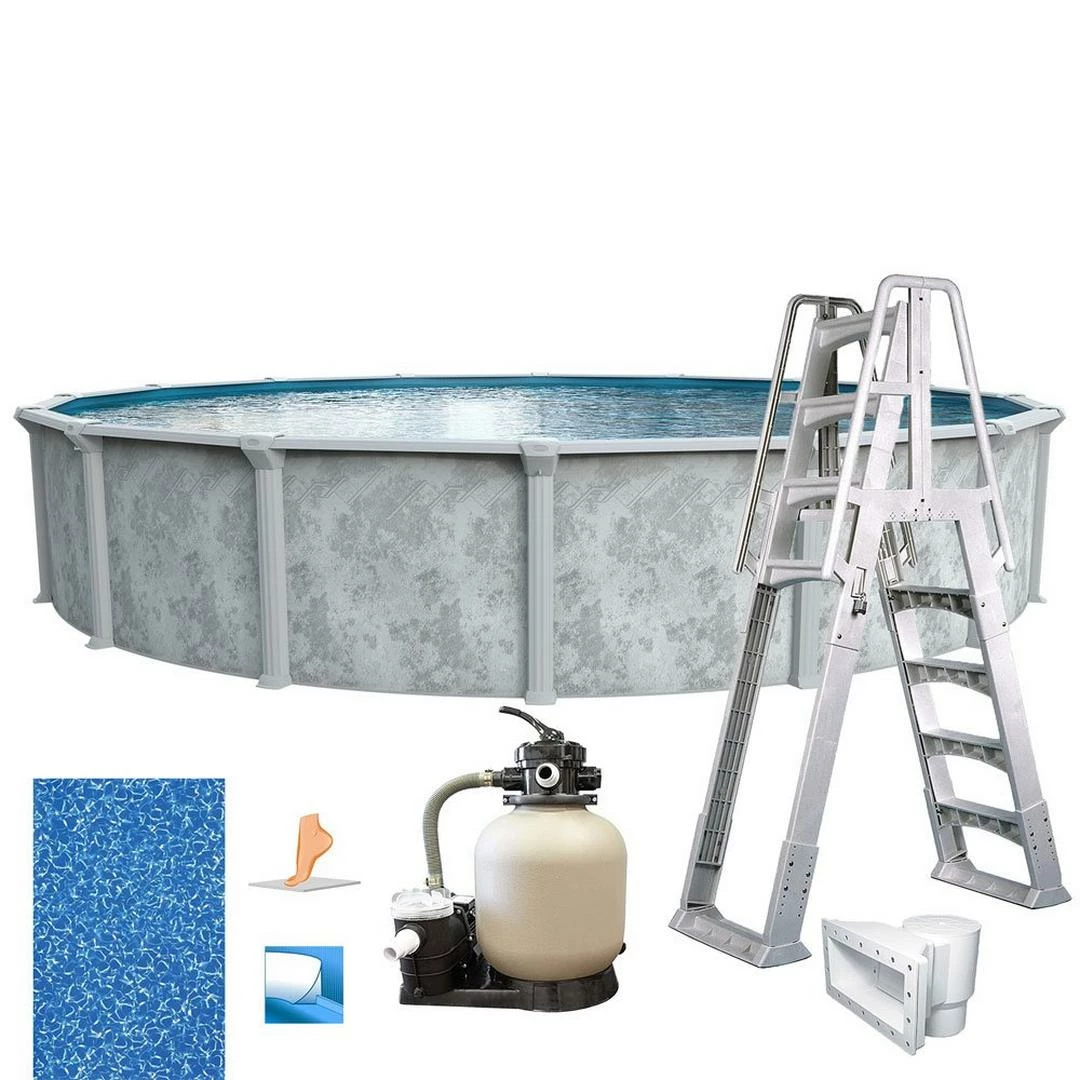 Ambassador 24' X 52" Round Above Ground Pool Package - Image 6