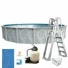 Ambassador 27' X 52" Round Above Ground Pool Package