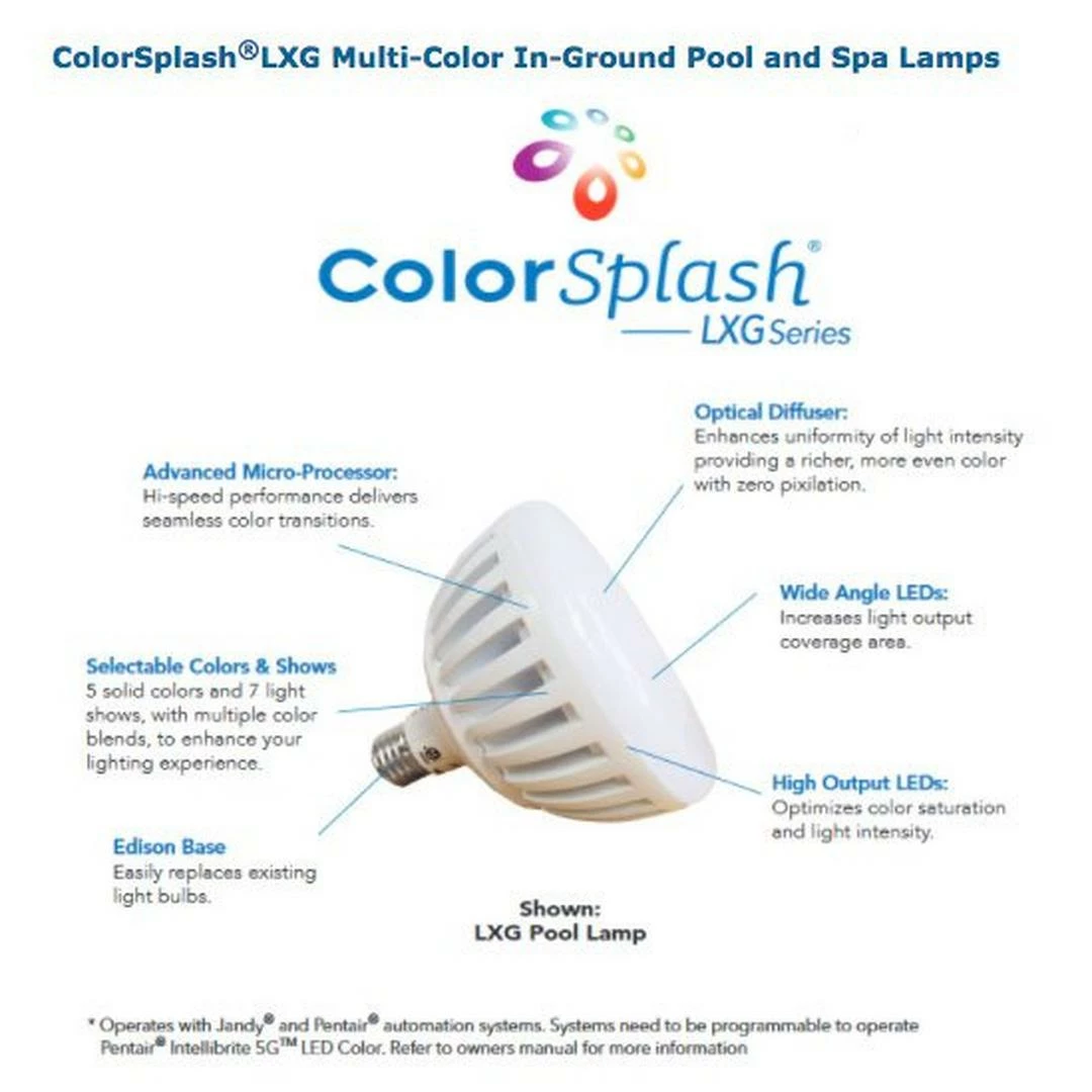 J&J Electronics - ColorSplash LXG LED Multi-Color 120V Replacement Pool Light Bulb - Image 6