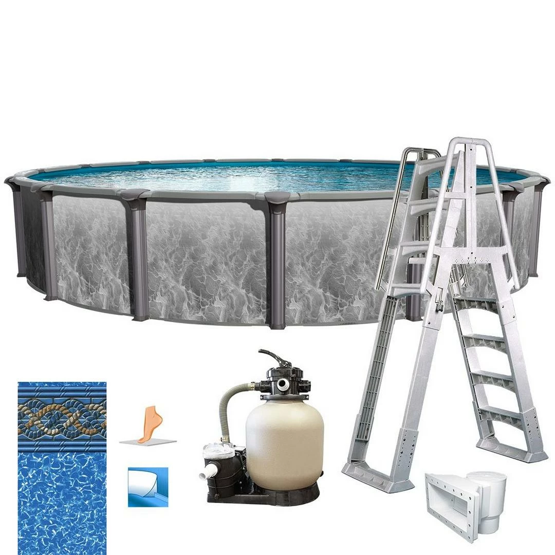 Emotion 18' X 52" Round Above Ground Pool Package - Image 6