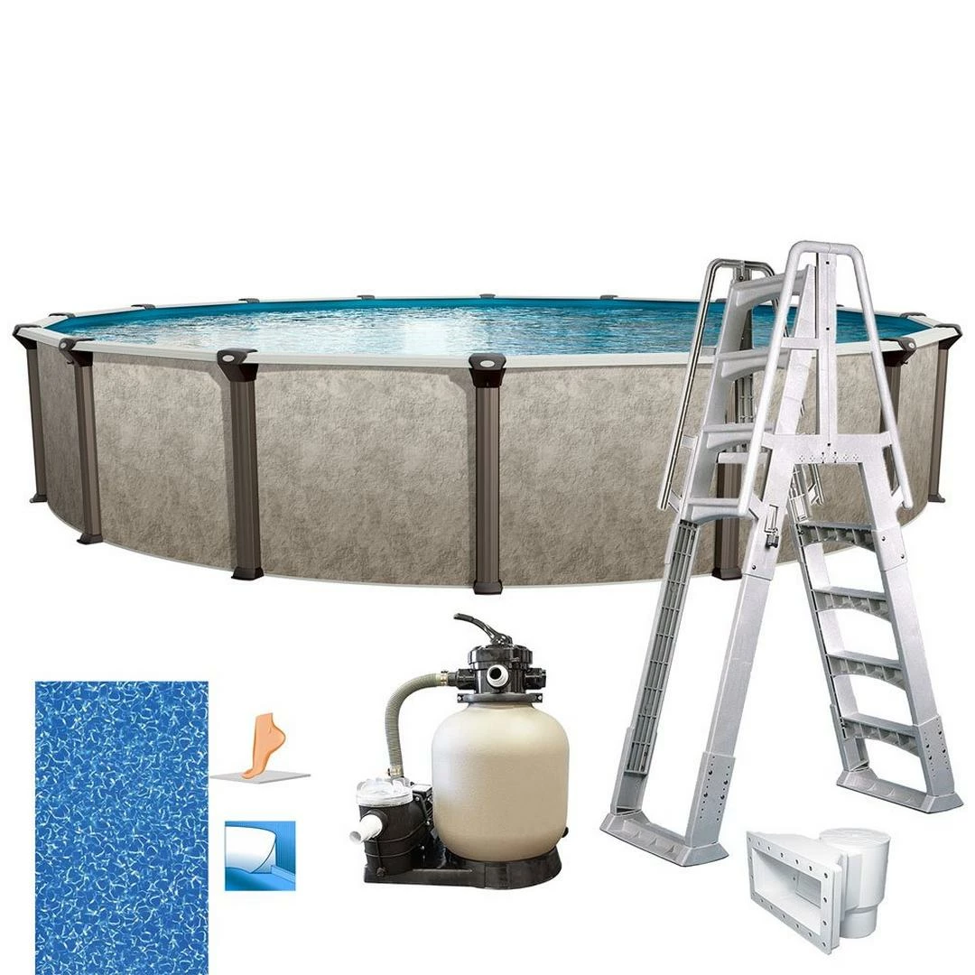 Epic 24' X 52" Round Above Ground Pool Package - Image 6