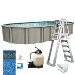 Excursion 15'x26' X 54" Oval Above Ground Pool Package