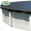 Fine Mesh 15' X 30' Oval Winter Pool Cover With 45 Cover Clips