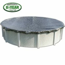 Micro Mesh 24' Round Winter Pool Cover With 40 Cover Clips