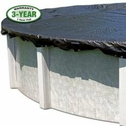 Fine Mesh 16' X 25' Oval Winter Pool Cover, 3 Year Warranty