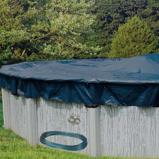 Polar 16' X 25' Oval Winter Pool Cover With 45 Cover Clips