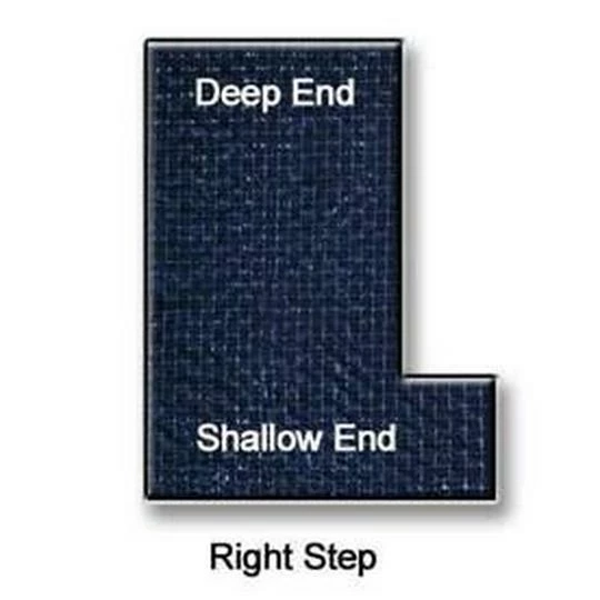 Polar 16' X 32' Rectangle Right Side Step Winter Pool Cover With 13 Blue 8 Ft. Double Water Tubes - Image 2