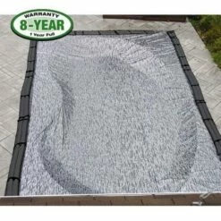 Micro Mesh 14' X 28' Rectangle Winter Pool Cover, 8 Year Warranty