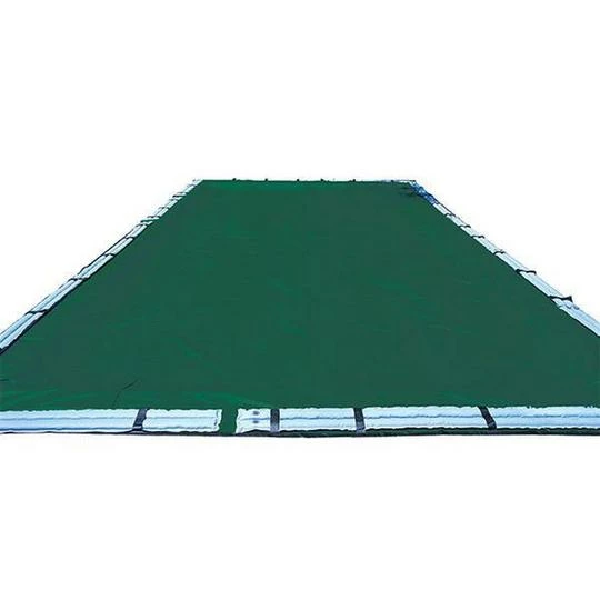 Midwest Canvas - 20' X 44' Rectangle Winter Pool Cover, 12 Year Warranty, Green - Image 2