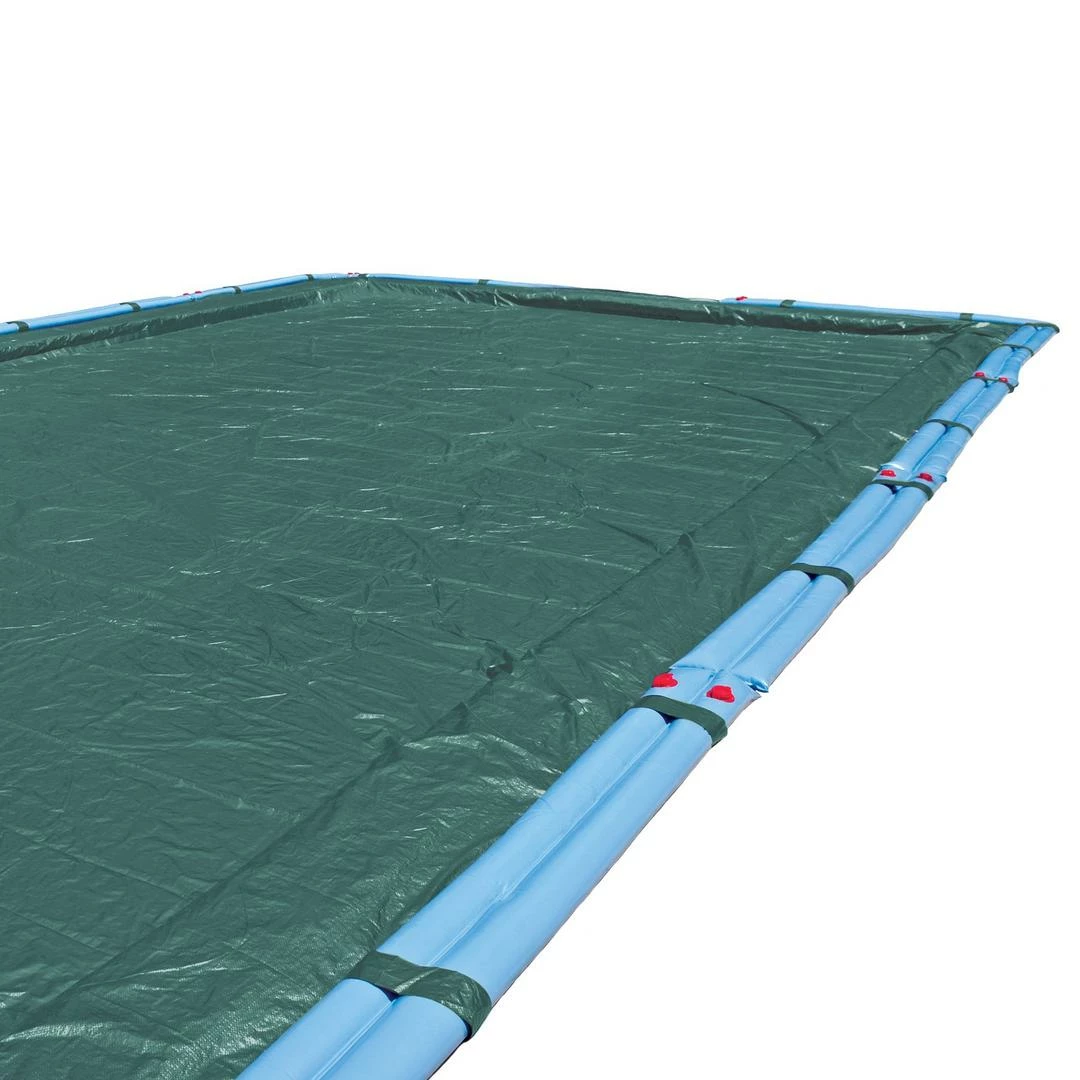 Midwest Canvas - 20' X 44' Rectangle Winter Pool Cover, 12 Year Warranty, Green - Image 8