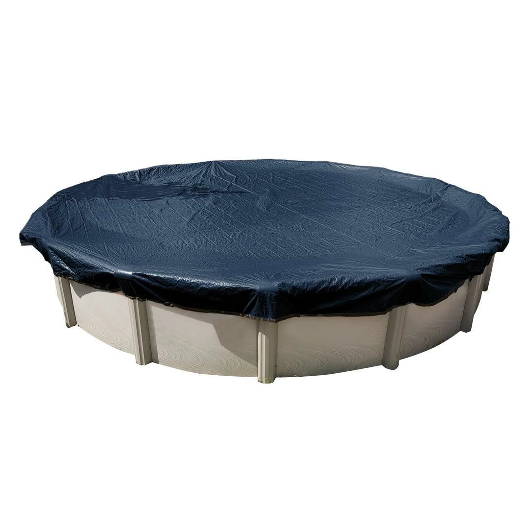 Midwest Canvas - 24' Round Winter Pool Cover, 8 Year Warranty, Blue - Image 7