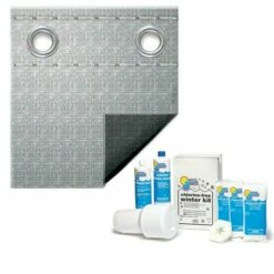 Super Polar Plus 16-Year 21' X 41' Oval Winter Pool Cover With Pool Closing Kit Up To 35,000 Gallons Bundle